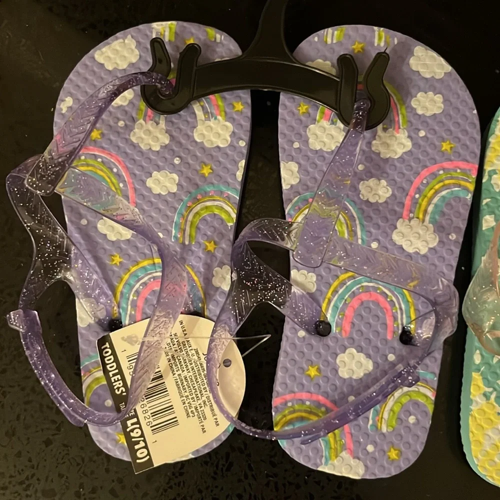 Toddler jelly sandals NEW x‎ 2